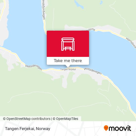 Tangen Ferjekai map