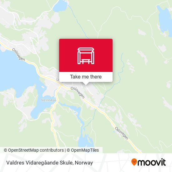 Valdres Vidaregåande Skule map