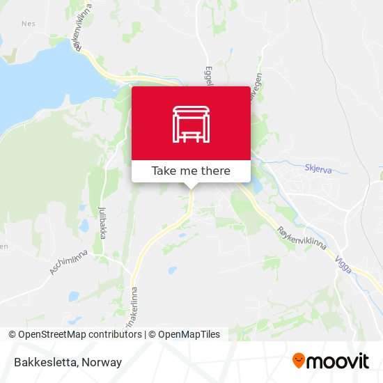 Bakkesletta map