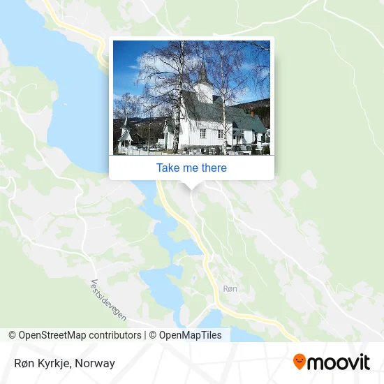 Røn Kyrkje map