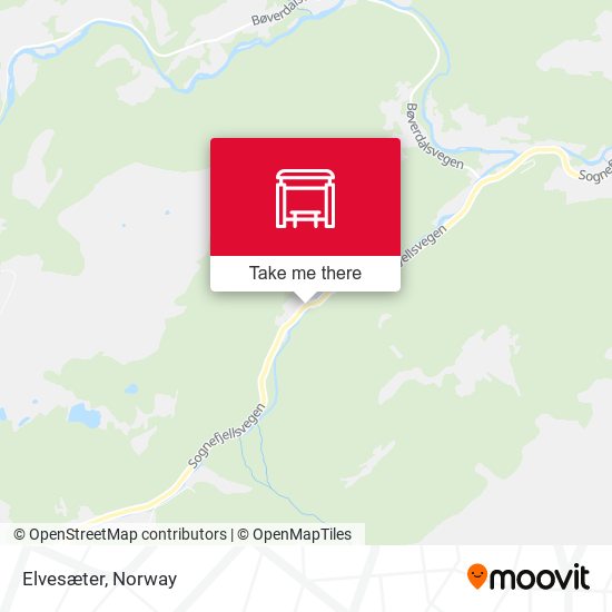 Elvesæter map