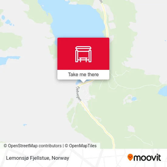 Lemonsjø Fjellstue map