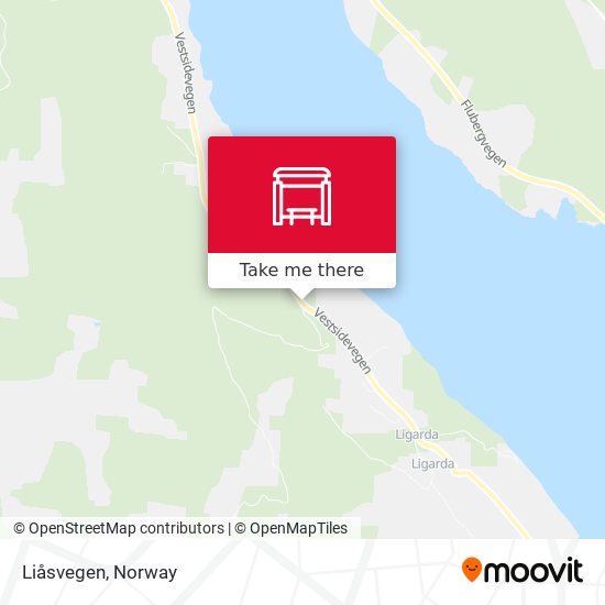 Liåsvegen map