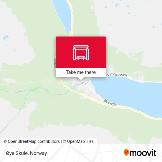 Øye Skule map
