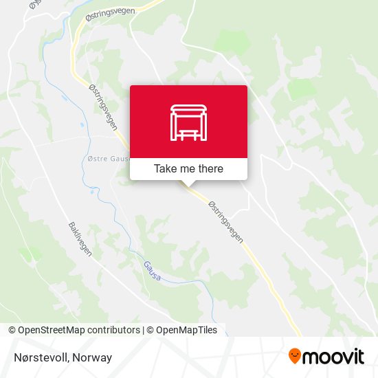 Nørstevoll map