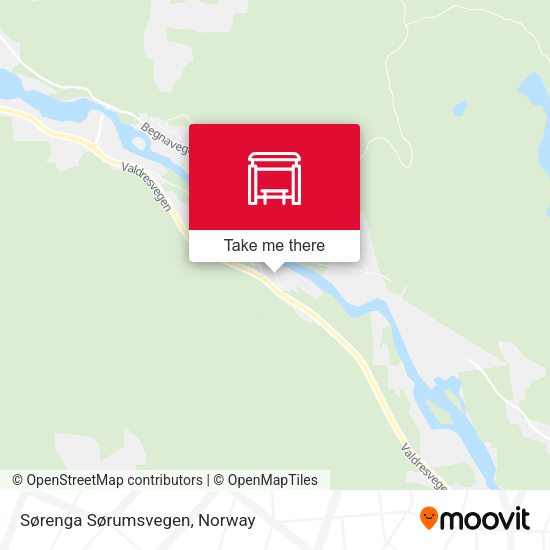 Sørenga Sørumsvegen map