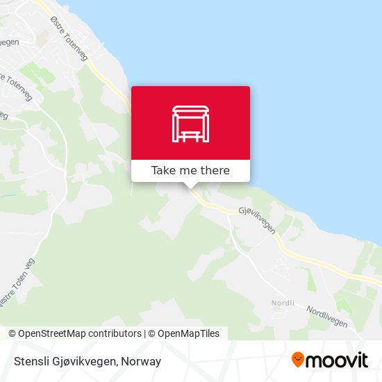 Stensli Gjøvikvegen map