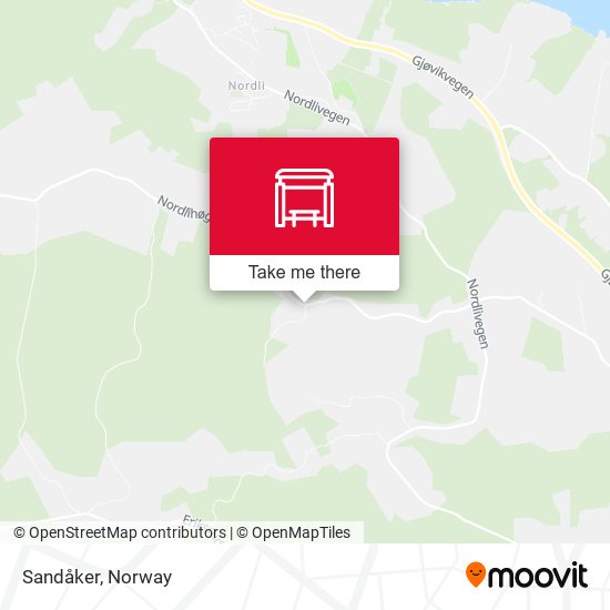 Sandåker map