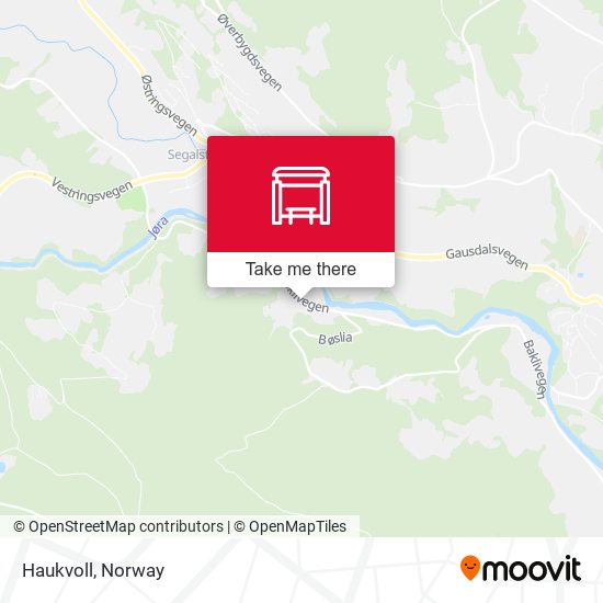 Haukvoll map