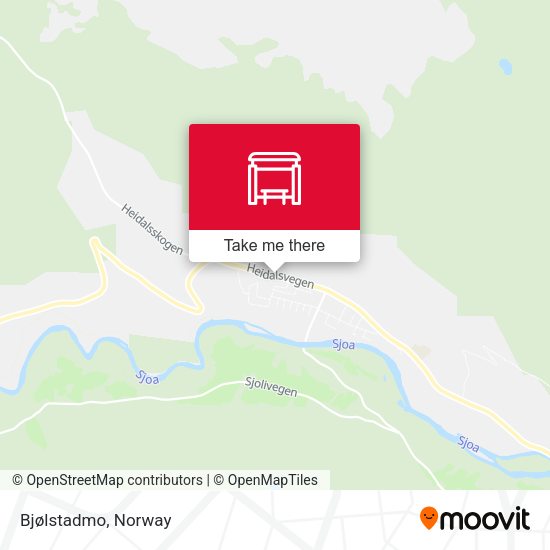 Bjølstadmo map
