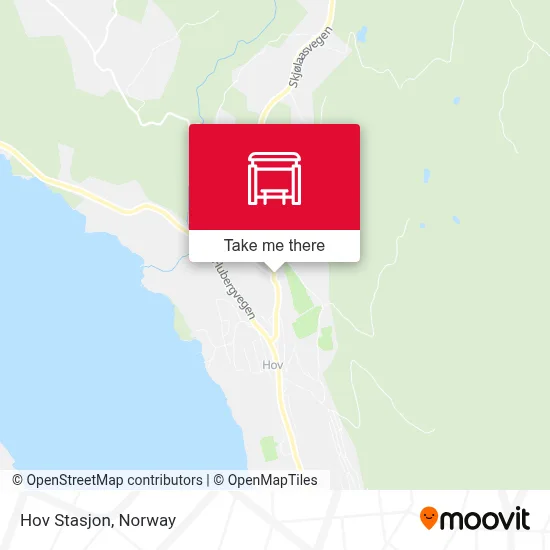 Hov Stasjon map