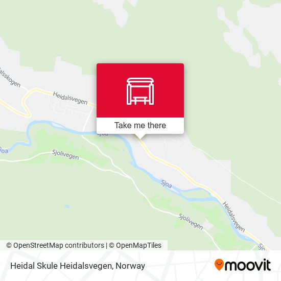 Heidal Skule Heidalsvegen map