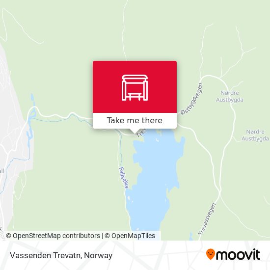 Vassenden Trevatn map