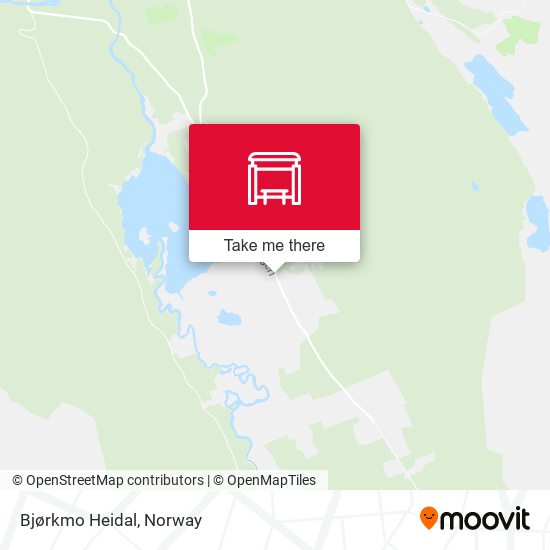 Bjørkmo Heidal map