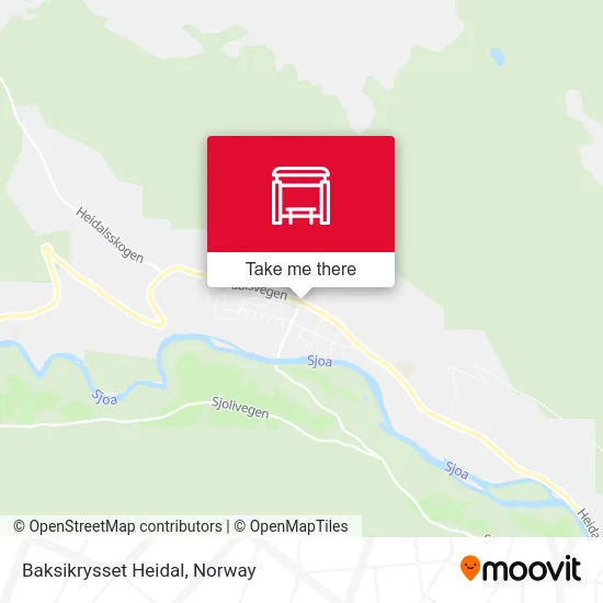 Baksikrysset Heidal map