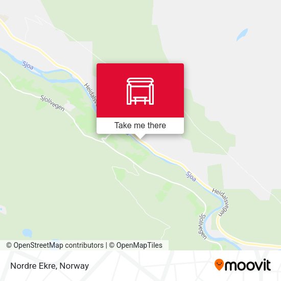 Nordre Ekre map