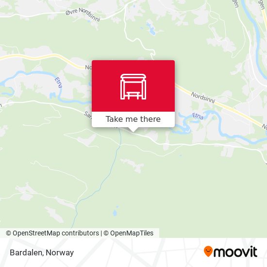 Bardalen map