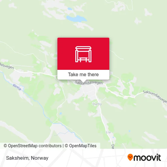 Saksheim map
