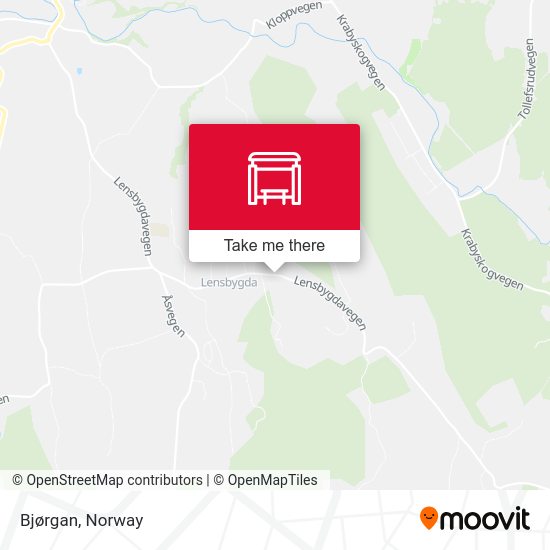 Bjørgan map