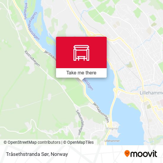 Tråsethstranda Sør map