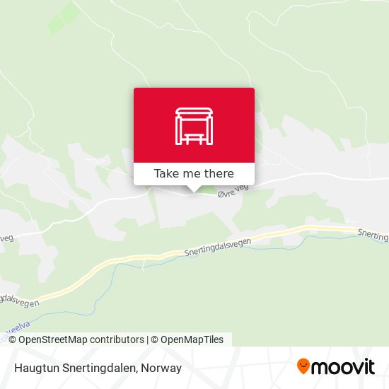 Haugtun Snertingdalen map