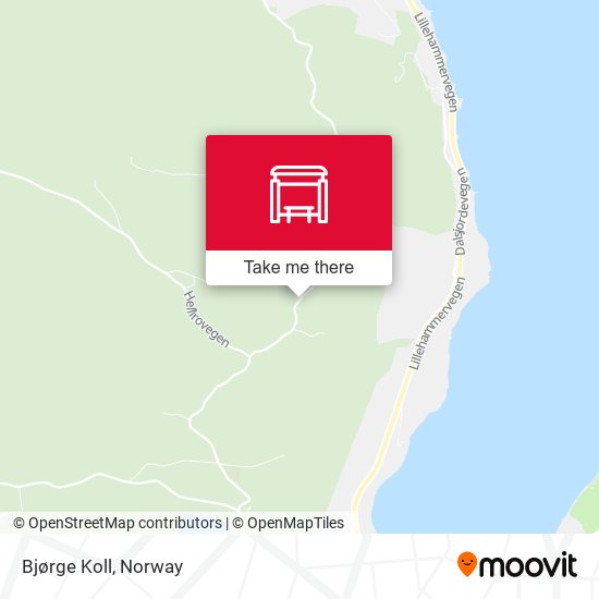 Bjørge Koll map