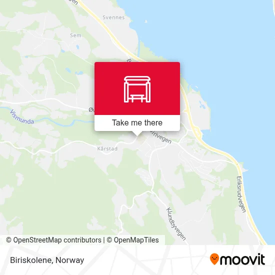 Biriskolene map