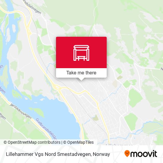 Lillehammer Vgs Nord Smestadvegen map