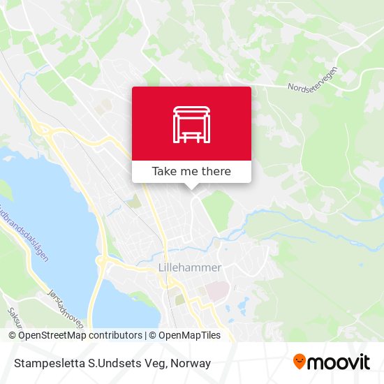 Stampesletta S.Undsets Veg map