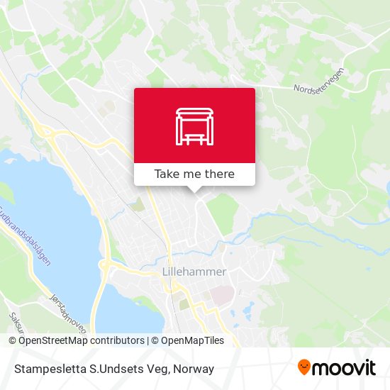 Stampesletta S.Undsets Veg map