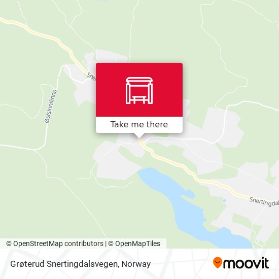Grøterud Snertingdalsvegen map