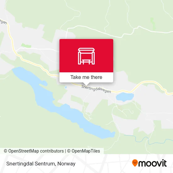 Snertingdal Sentrum map