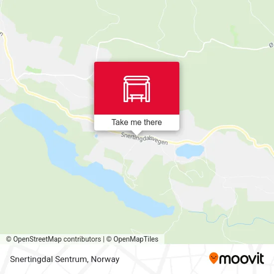 Snertingdal Sentrum map