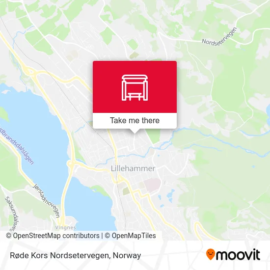 Røde Kors Nordsetervegen map