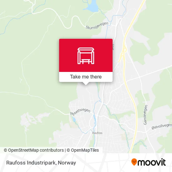 Raufoss Industripark map