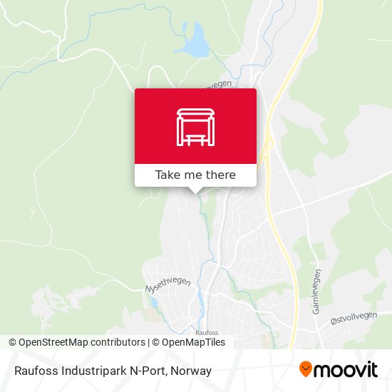 Raufoss Industripark N-Port map