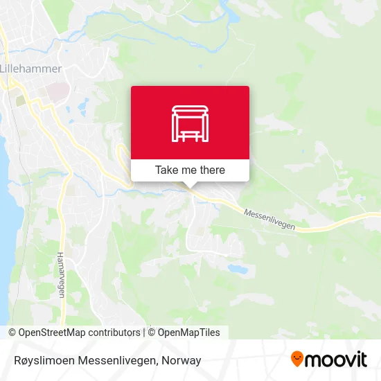 Røyslimoen Messenlivegen map
