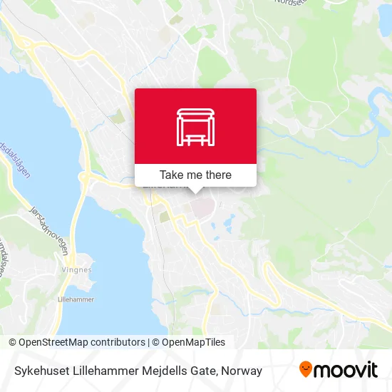 Sykehuset Lillehammer Mejdells Gate map