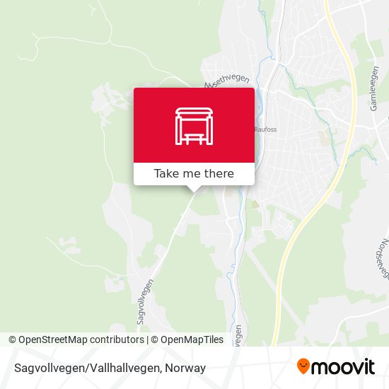 Sagvollvegen/Vallhallvegen map