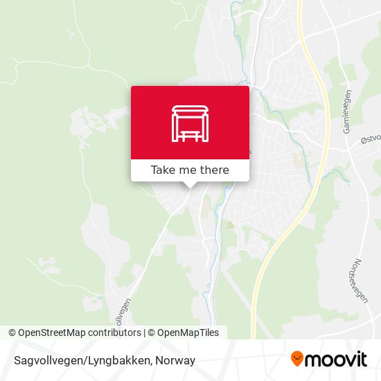 Sagvollvegen/Lyngbakken map