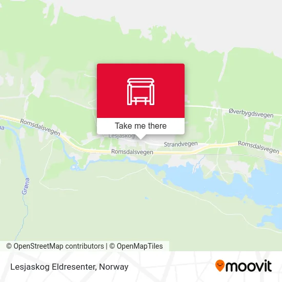 Lesjaskog Eldresenter map