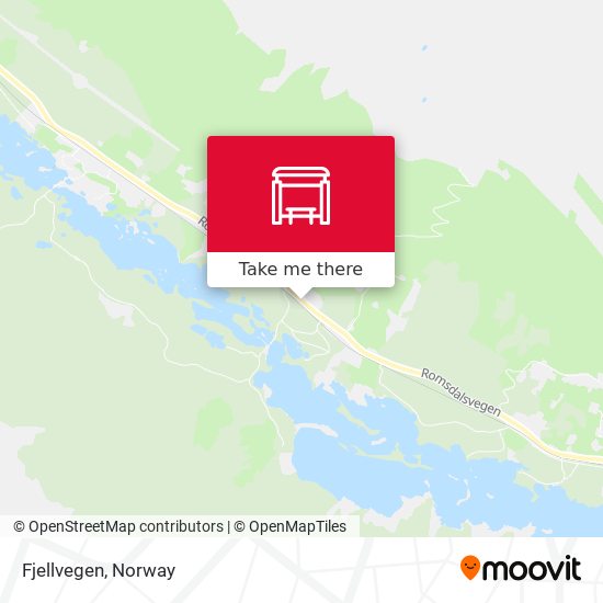 Fjellvegen map