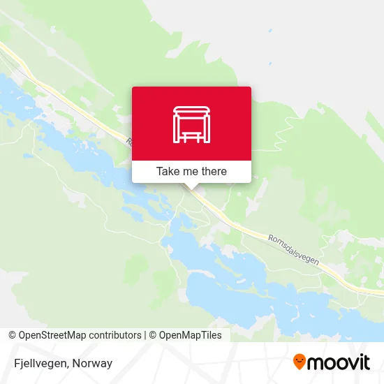 Fjellvegen map