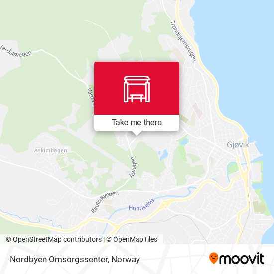 Nordbyen Omsorgssenter map