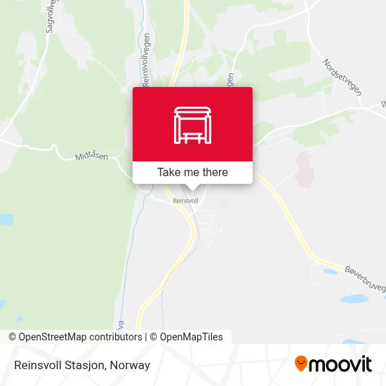 Reinsvoll Stasjon map