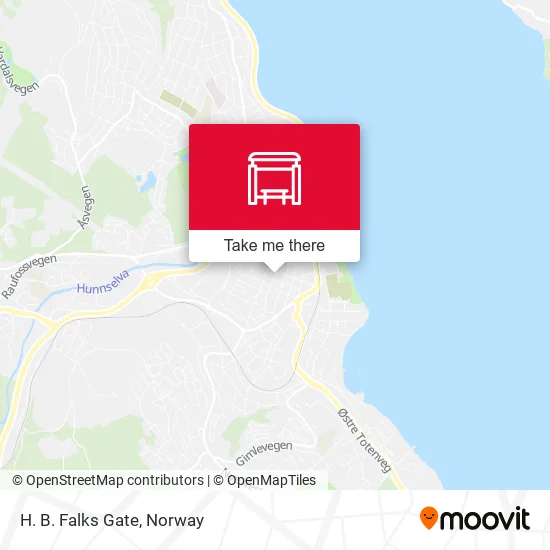 H. B. Falks Gate map