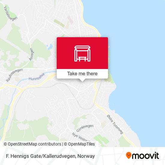 F. Hennigs Gate/Kallerudvegen map