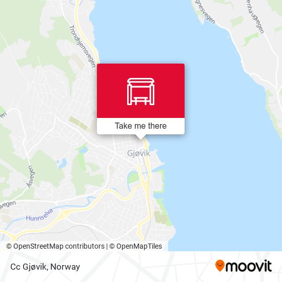 Cc Gjøvik map