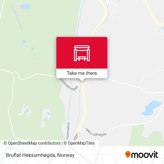Bruflat Heksumhøgda map