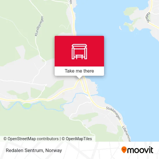 Redalen Sentrum map